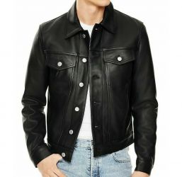 Men's Trucker black jacket